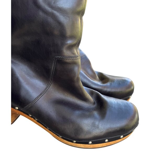 UGG Australia Lynnea Women's USA Size 10 Sheepskin Clog Boots Black Studded - Picture 7 of 14